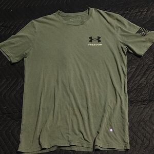 Under Armour Men's Olive Freedom Tee